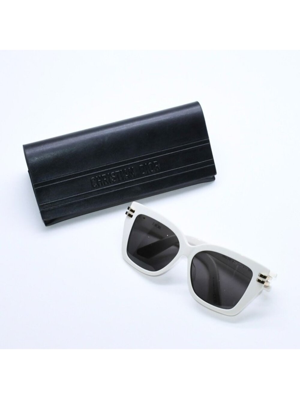 Dior Sunglasses WH Ivory 13 Gold Eyewear